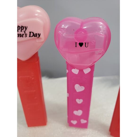 Lot 3 Vintage PEZ‎ Dispensers No Feet Hearts Happy Valentines Day Hungary - Picture 3 of 5